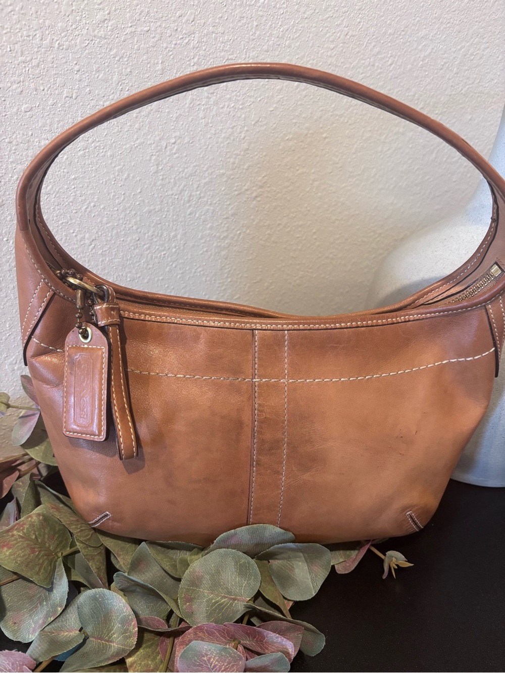 VINTAGE COACH ERGO REISSUE HOBO ENGLISH TAN Y2K SHOULDER BAG